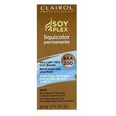 Clairol Professional Soy 4Plex Liquicolor Permanente – 9AA Very Light Ultra Cool Blonde – 2 oz - ANNS BEAUTY SUPPLY